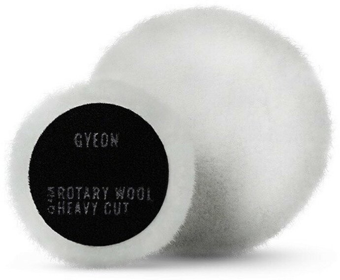 GYEON Rotary Wool Heavy Cut 2 PACK Q²M 80 мм Меховой полировальный круг режущий для роторных машин 2