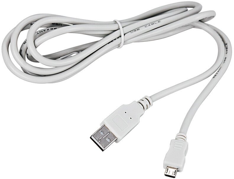 Кабель провод micro USB - USB A для зарядки смартфона 3 метра, серый