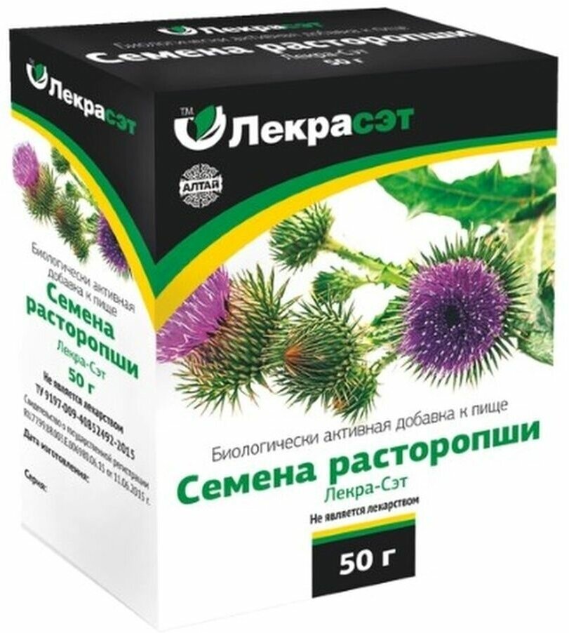 Расторопши семена чайный напиток 50г ЛЕКРА-СЭТ - фото №2