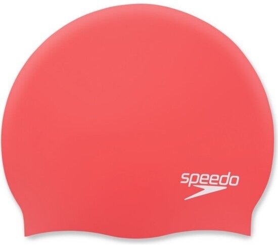 Шапочка для плавания Speedo Plain Molded Silicone Cap, 8-70984H191, красный, силикон