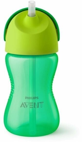 Чашка-поильник с гибкой трубочкой Philips Avent SCF798/01 от 12 мес, 300 мл, зеленый