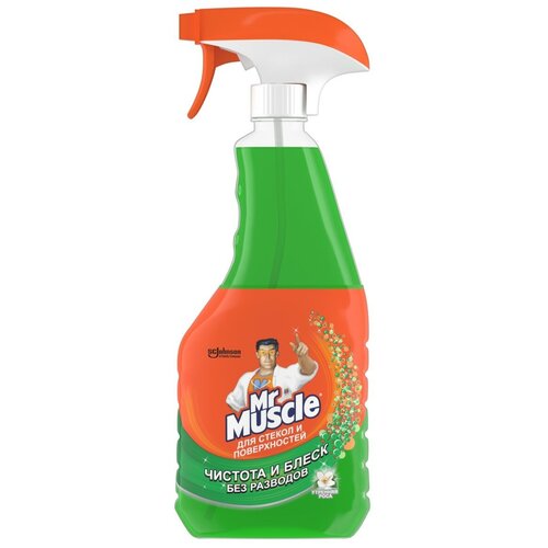Средство для мытья стекол Мистер Мускул 500 мл триггер зеленый