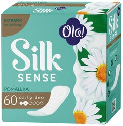 Ola! прокладки ежедневные Silk Sense Daily Deo Ромашка, 2 капли, 60 шт.