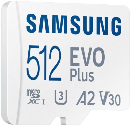 Карта памяти Samsung MicroSDXC EVO Plus 512GB U3 A2 V30 /MB-MC512KA/APC