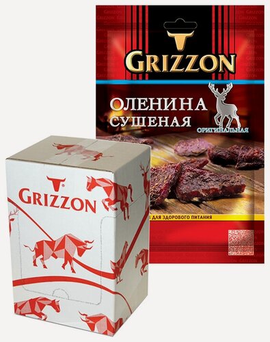 Изображение товара Оленина сушеная Оригинальная со специями, 36г х 10шт GRIZZON (Россия)
