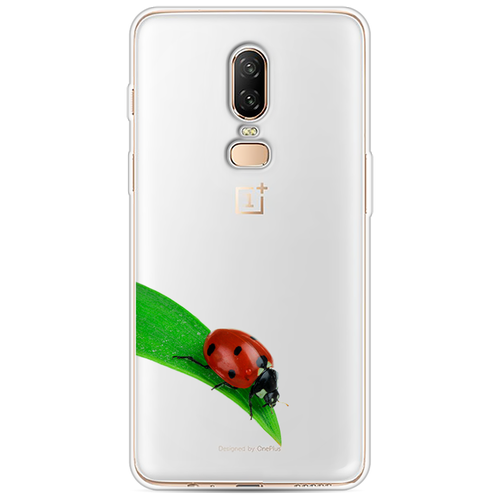 Силиконовый чехол на OnePlus 6 / ВанПлас 6 На счастье, прозрачный силиконовый чехол на oneplus 6 ванплас 6 целеустремленный котик прозрачный