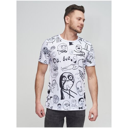 фото Футболка белая/ футболка с принтом/ ой всё yv