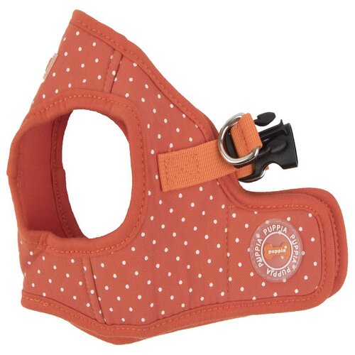 Шлейка Puppia Dotty harness II B (XS), обхват шеи 18 см, оранжевая, XS