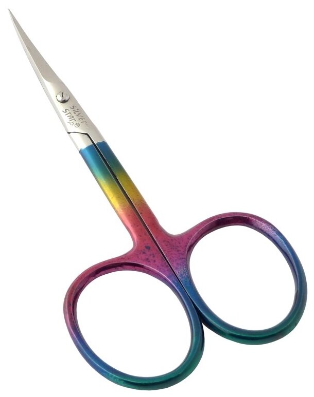 Ножницы для кутикулы, цветное радужное покрытие / CLASSIC