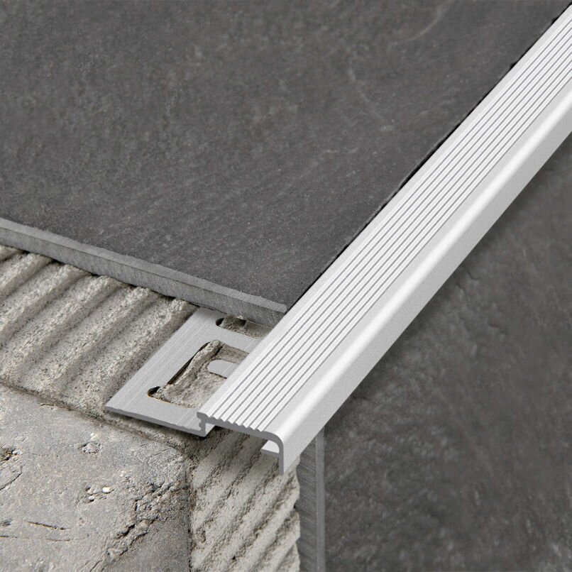 PROSTAIR KL 20 профиль для ступеней из алюминия для низких толщин размер 4.5 мм ширина 20 мм длина 2.7 метра