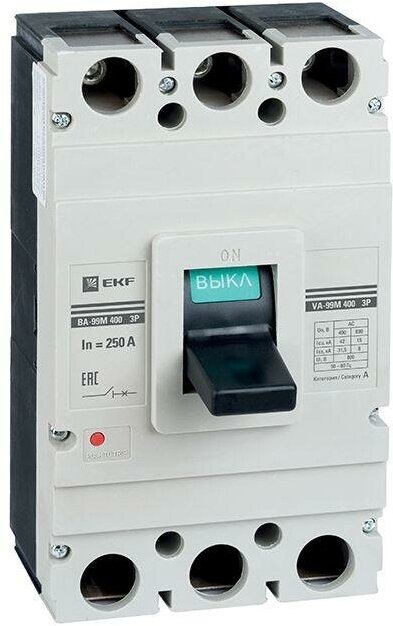 Выключатель автоматический 3п 400/250А 42кА ВА-99М PROxima, EKF MCCB99-400-250M (1 шт.)