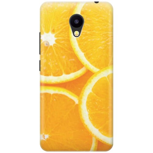 фото Cиликоновый чехол на meizu m5c / мейзу м5с с принтом "апельсины" gosso
