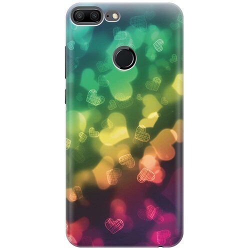 фото Re:paчехол - накладка artcolor для honor 9 lite с принтом "сердечки"
