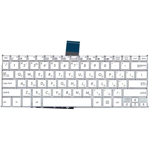 Клавиатура для ноутбука Asus F200CA F200LA X200 белая без рамки, плоский Enter клавиатура для ноутбука asus f200ca f200la f200ma черная без рамки плоский enter