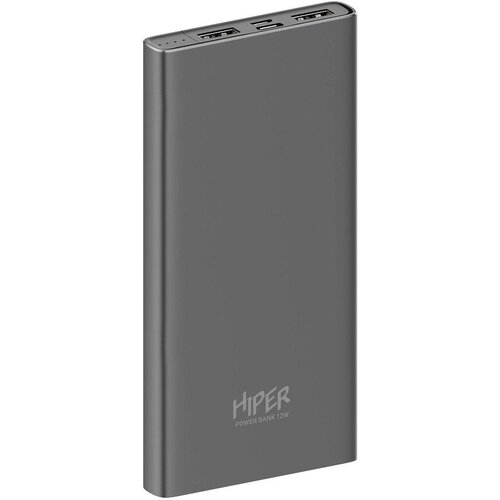 Внешний аккумулятор Hiper Metal 10K темно-серый 151000₽