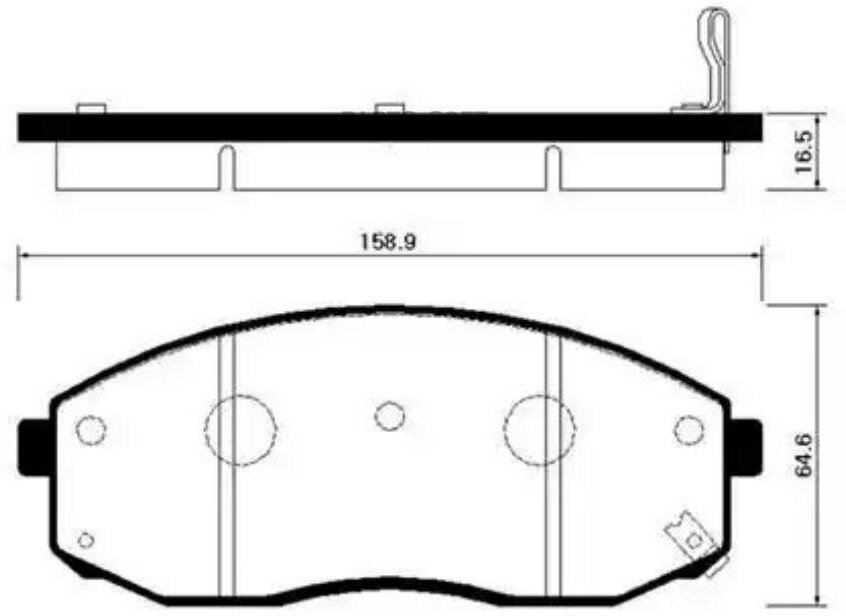 HSB HP1024 Колодки торм. пер.