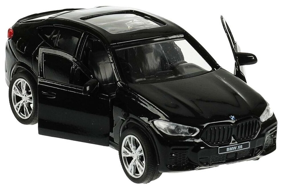 Машина Технопарк BMW X6 металлический инерционный черный 12см X6-12-BK 3+