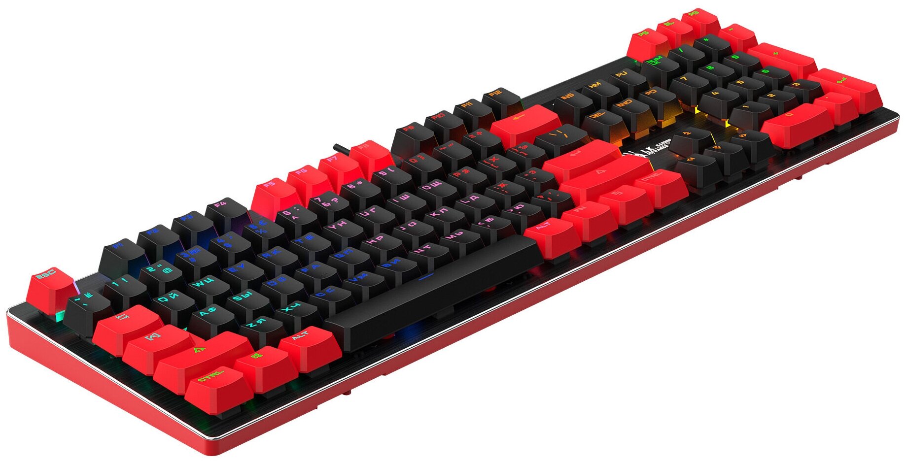 Клавиатура A4TECH Bloody B820N, USB, черный + красный [b820n ( black + red)] - фото №8