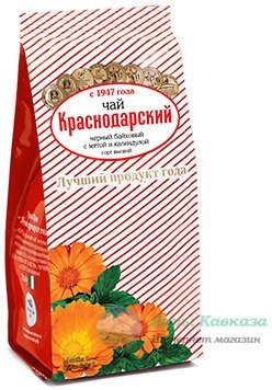 "Краснодарский с 1947 года" чай черный с мятой и календулой 75гр