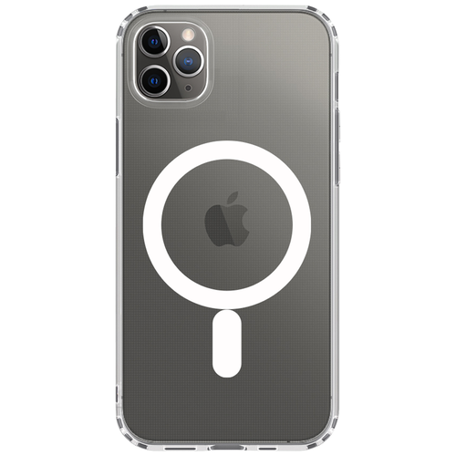 фото Чехол накладка magsafe противоударный для iphone 11 pro max / айфон 11 про макс, gel pro deppa
