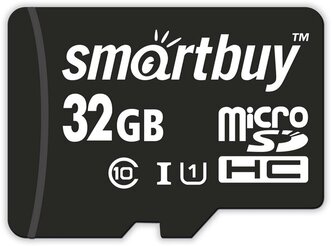 Карта памяти SmartBuy microSD, 32 Гб, SDHC, UHS-I, класс 10