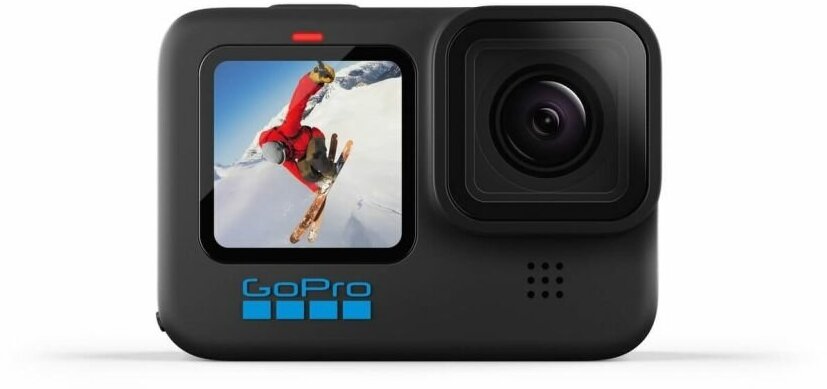 Экшн-камера GoPro HERO10 Black, 23.6МП, 5312x2988, 1720 мА·ч, черный