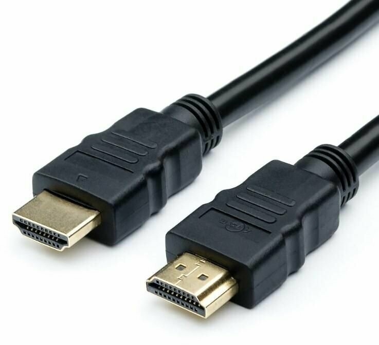 Кабель HDMI 1м Atcom STANDARD круглый черный