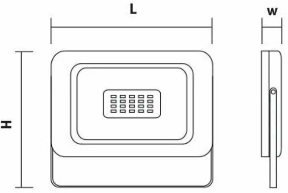 FL-LED Light-PAD RGB 50W Grey AC220-240В 200x138x27.5мм 400г - Прожектор - фотография № 4