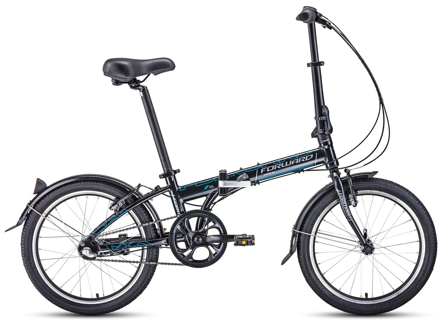 Городской велосипед Forward Enigma 20 3.0 (2021) черный 11"