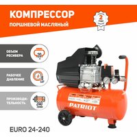 Компрессор масляный PATRIOT Euro 24-240, 24 л, 1.5 кВт