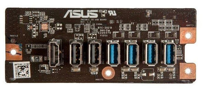Плата расширения ZN220IC IO USB BOARD Rev:1.2 для Asus ZN220IC (плата портов)