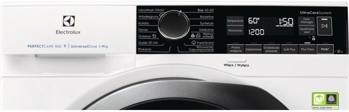 Стиральная машина полноразмерная Electrolux PerfectCare 800 EW8F249PS, с фронтальной загрузкой, 9кг, 1400об/мин - фото №10