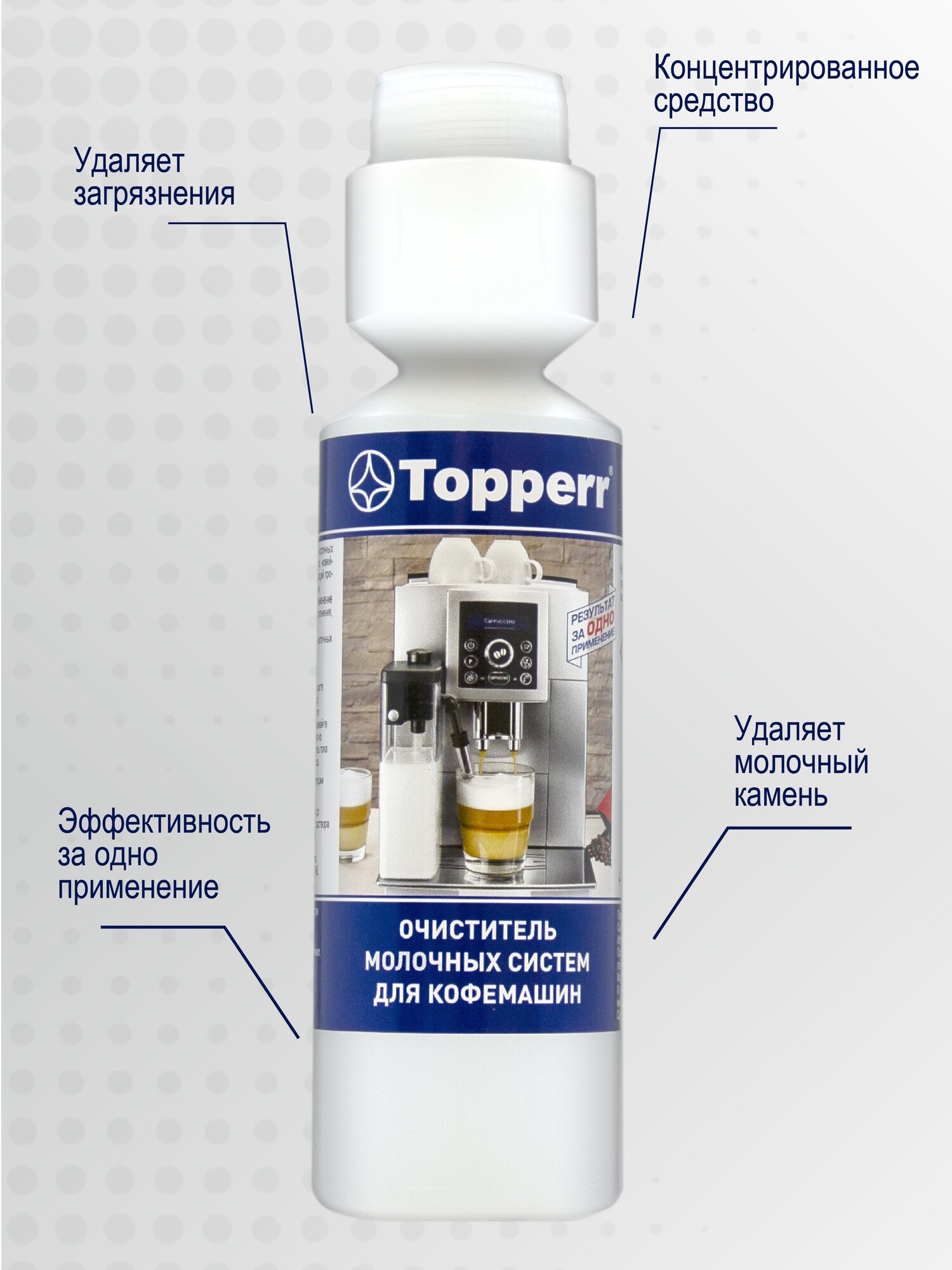 Для очистки кофемашины 3042 Topperr, 250 мл, 500 г - фотография № 10