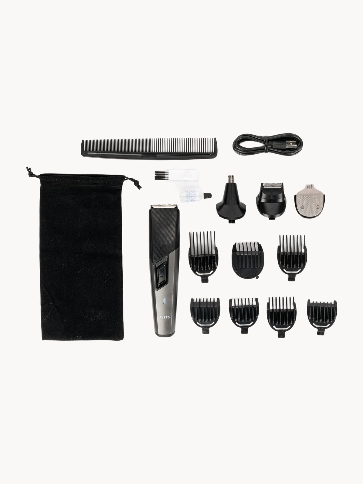 Триммер для бороды и лица набор с насадками 10 в 1 Cosmolex