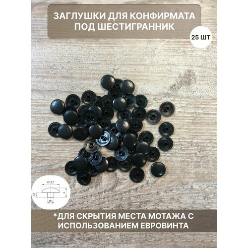 Заглушки мебельные пластмассовые под евровинт