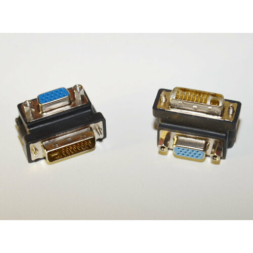 Переходник DVI - VGA угловой гнездо-штекер 349₽