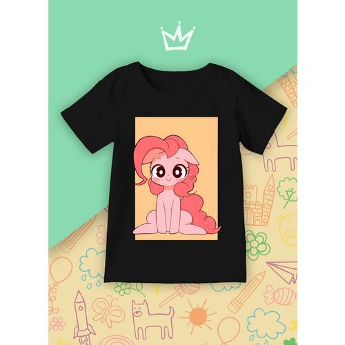 фото Футболка каждому своё, размер 128, черный