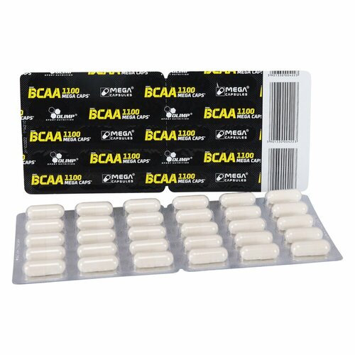 BCAA Mega Caps, 30 капсул