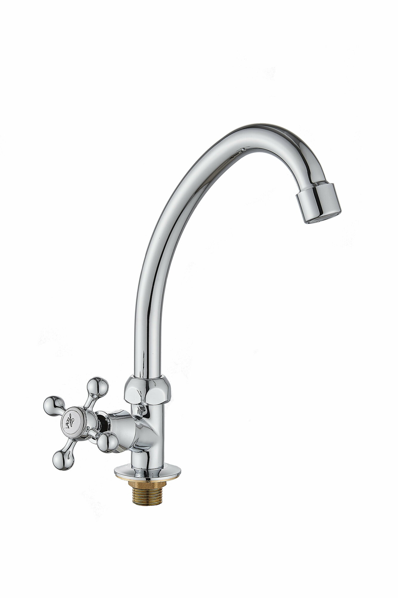 Кран на одну воду Diadonna D410-65 керамическая кран-букса, хром