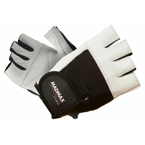 Перчатки для фитнеса Fitness Workout Gloves MFG-444, White-Black, Размер XL перчатки для фитнеса fitness gloves light l black mad wave