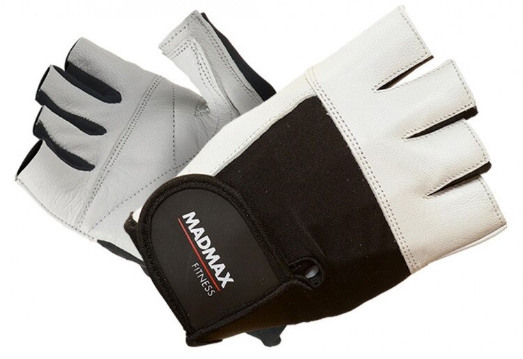 Перчатки для фитнеса Fitness Workout Gloves MFG-444, White-Black, Размер M