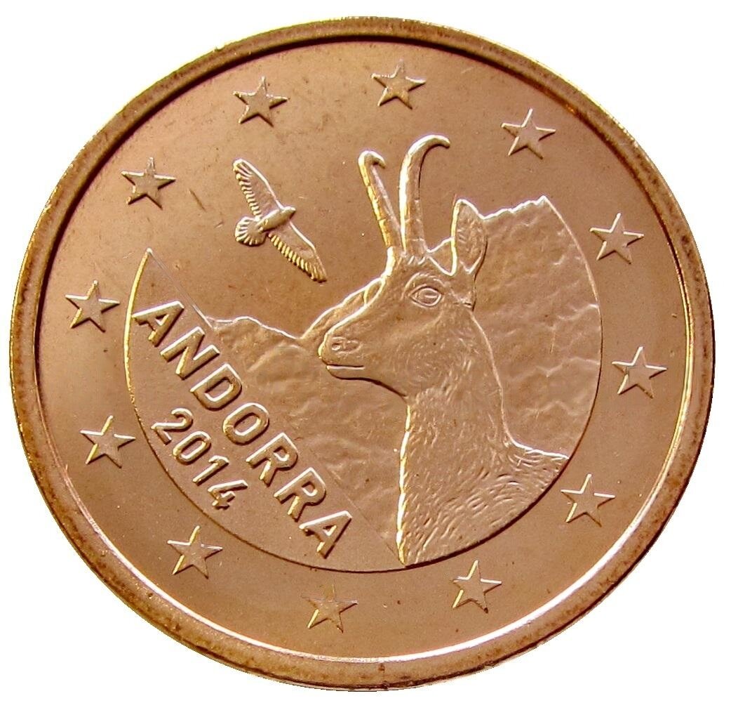 5 евро центов 2014 Андорра, UNC