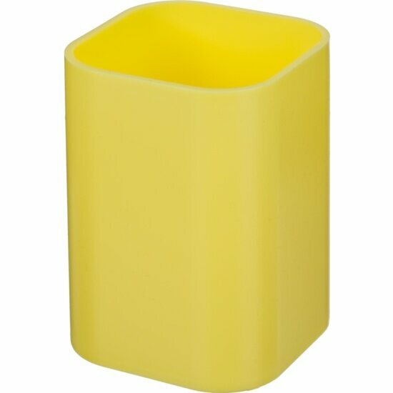 Подставка-стакан Attache Selection для канцелярских принадл-ей желтый