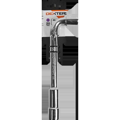 Ключ торцевой Г-образный Dexter HT205073 20 мм длина 100 мм ключ торцевой dexter г образный 21 мм