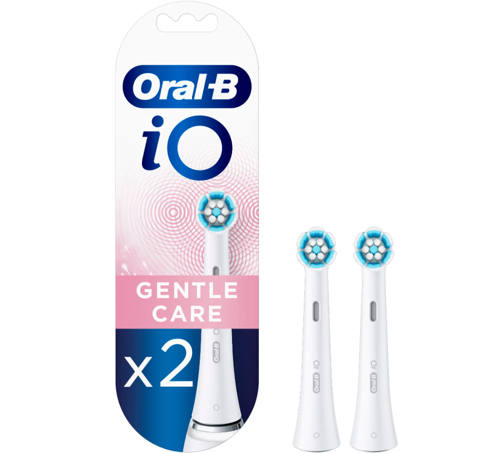 Насадки Oral-B iO Gentle Care для зубной щетки, белый, 2 шт.