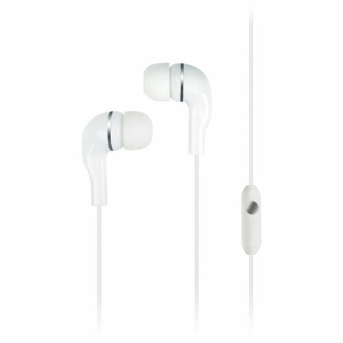 Наушники-вкладыши с микрофоном SmartBuy S4 1м белый 15500₽