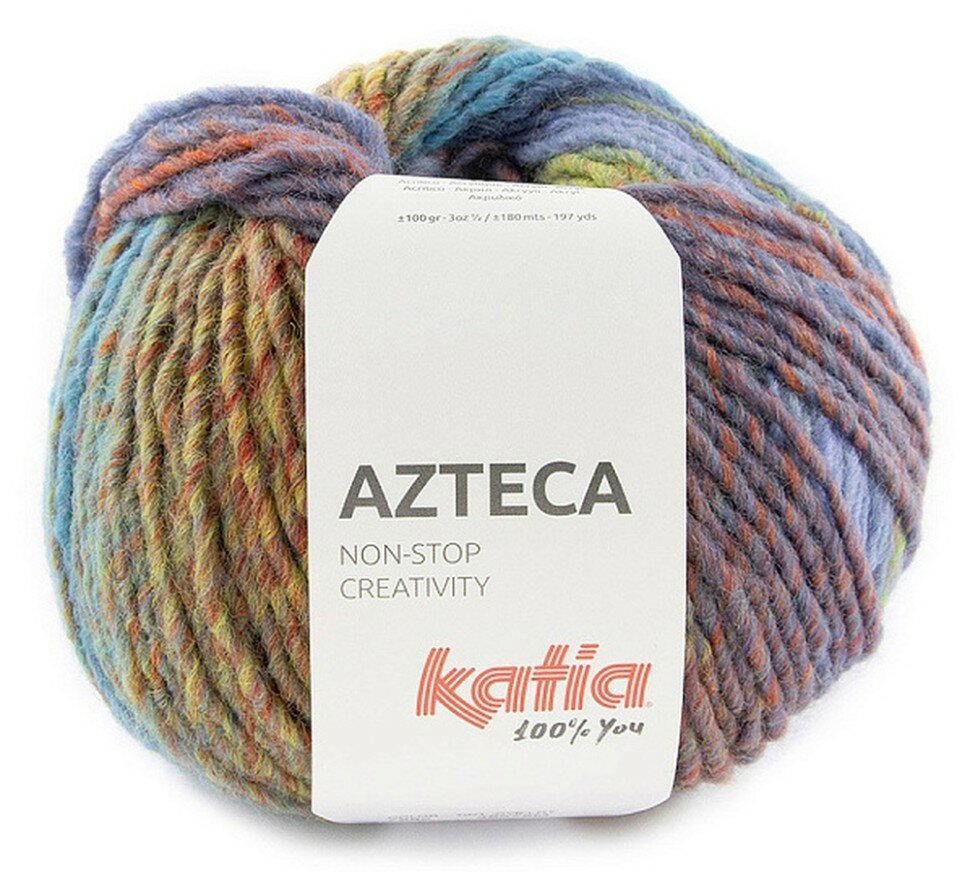 Пряжа  493 7882 Azteca 100 г 180 м Katia