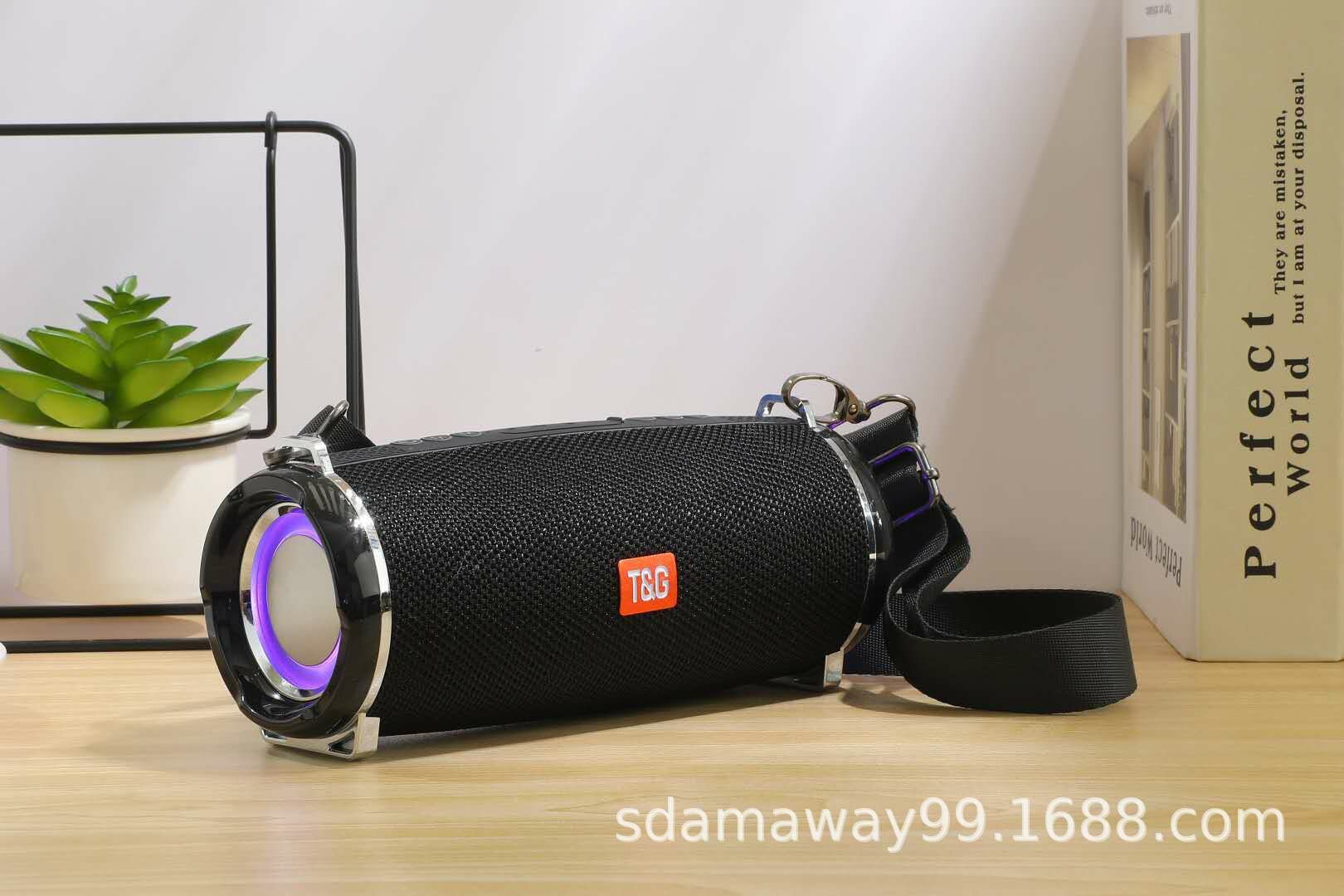 Портативный Bluetooth-динамик T&G TG192, 2 динамика, 10-20 Вт, 6 часов воспроизведения, черный