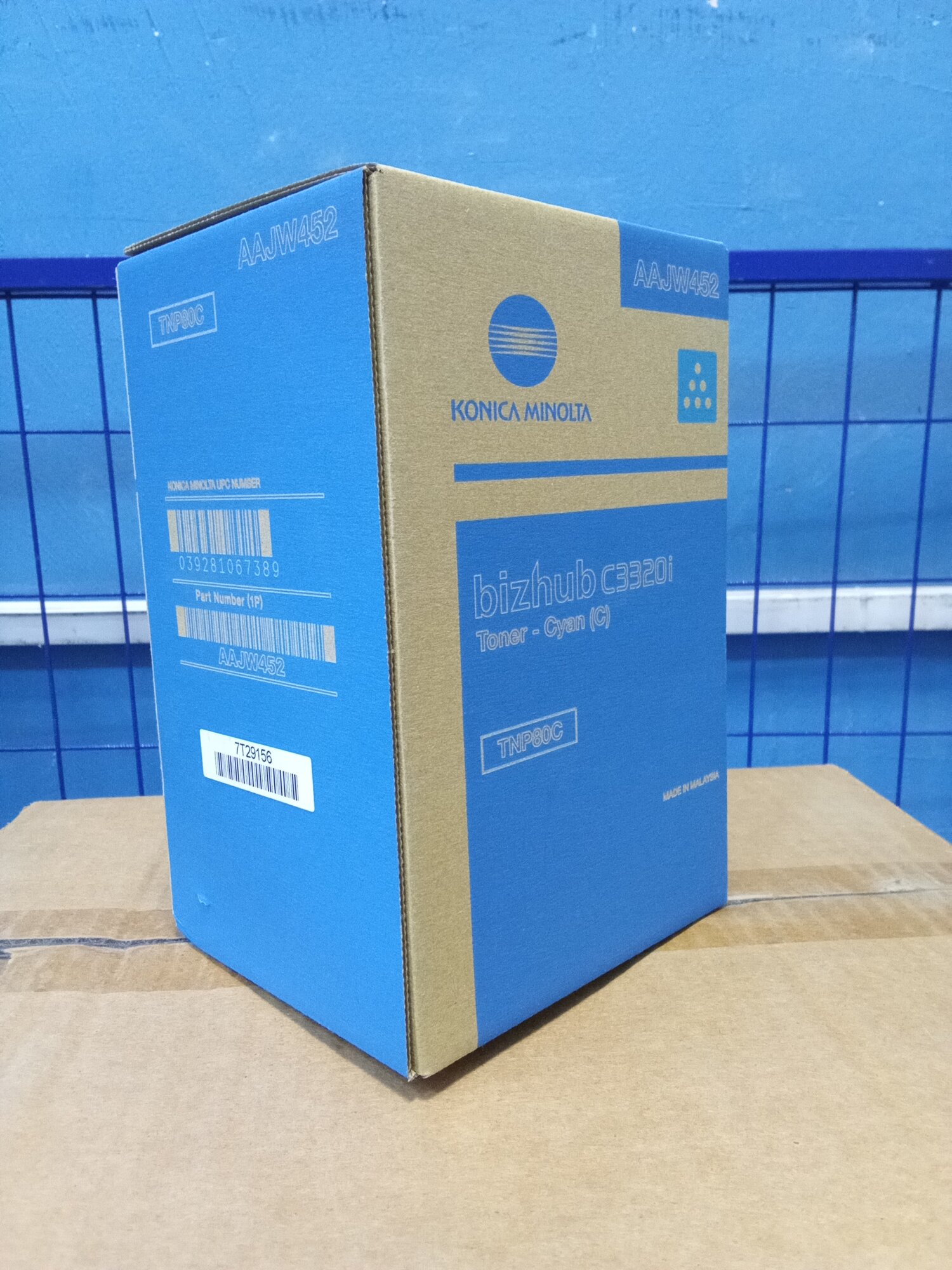 Оригинальный тонер-картридж TNP-80C AAJW452 (европейский) для Konica Minolta bizhub C3320i
