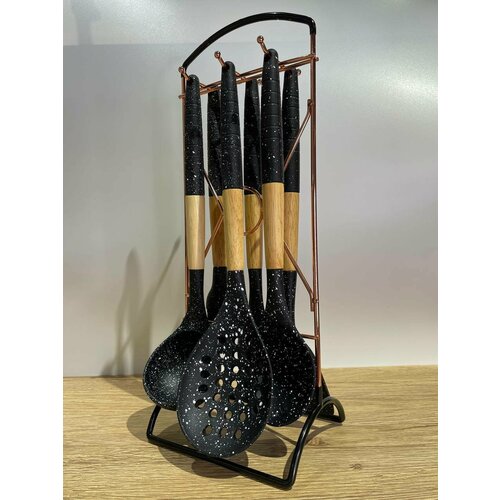 Набор для приготовления кухня черный и дерево